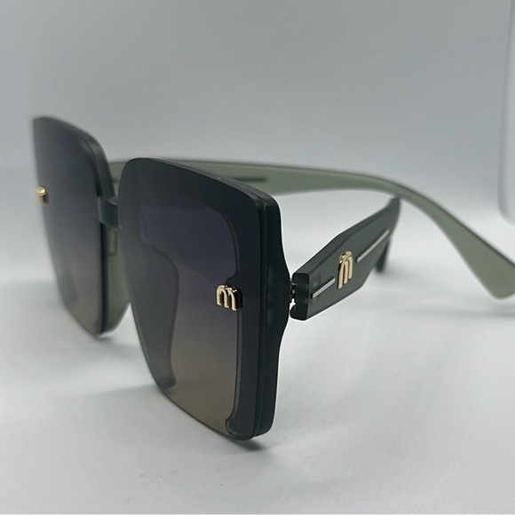 Oversized Square Sunglasses, Gradient Lens, UV Protection, M\